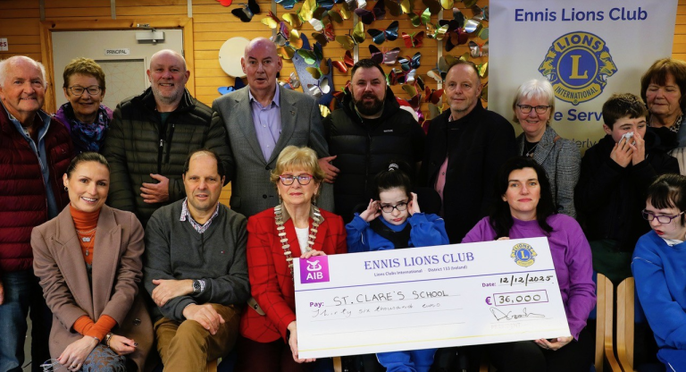 VEEP Energy Support for Ennis Lions Club – St. Clare’s School 2025